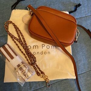 Pom Pom London Brown Crossbody Bag